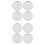 8Pcs Silver ABS Car Wheel Hub Covers Durable Tire Hub Caps Replacement 6