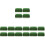 16Pièces Raclette Silicone Vert Multi Usage Pour Verre Fenêtre 1