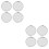 8Pcs Silver ABS Car Wheel Hub Covers Durable Tire Hub Caps Replacement 7