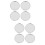 8Pcs Silver ABS Car Wheel Hub Covers Durable Tire Hub Caps Replacement 8