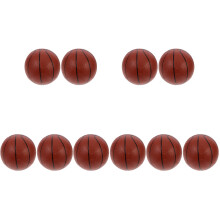 10Pcs Interactive Brown Basketball Toys Lightweight PVC for Kids