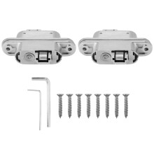 Zinc Alloy Hinges Invisible Hinges180Degree Swing Concealed Cross Hinge Silent Motion Low Noise Hidden Door Hinge Easy Setup Multi Use