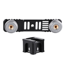 360Degree Rotation Design Cold Shoe Adapter Camera Monitor Holder Adjustable Field Monitor Mount High Quality Aluminum Alloy Damping Adjustable