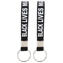 Pulseira de silicone em apoio ao movimento Black Lives Matter, resistente o suficiente para uso diário, pulseira de borracha para mostrar sua
