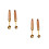 4Pcs Wooden Handle Fruit Ball Spoons Melon Baller Kitchen Tool 1