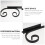 5Sets Black Nail-Free Wall Stemware Rack with Hanging Drain Slots 5