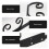 5Sets Black Nail-Free Wall Stemware Rack with Hanging Drain Slots 6