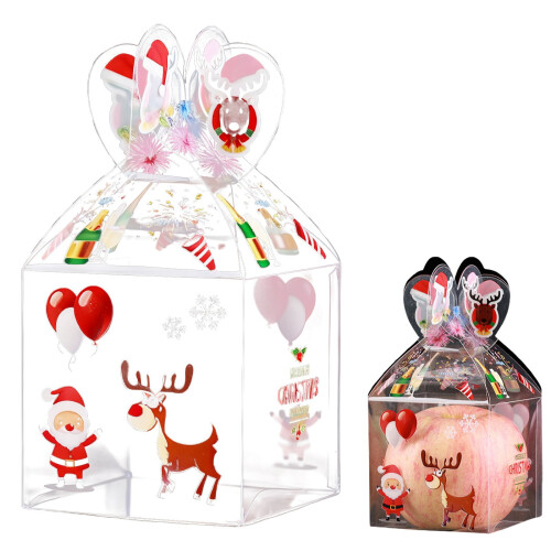 Transparent PET-julklappsask – 1-pack 1