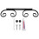5Sets Black Nail-Free Wall Stemware Rack with Hanging Drain Slots 8