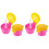 4Pièces Couvercles En Silicone Pour Bouteilles Rose Enfants 1