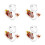 8Pcs Transparent Cake Dome Covers Smoking Lids for Snacks 1