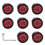 1Ensemble Accessoires Rollers Roues PU Robustes Noires Pour Rues 7