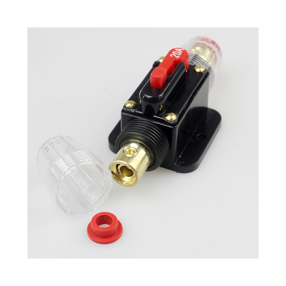 12V-24V Dc Inline Circuit Breaker For Amp Protection, Water Resistant Housing Manual Reset Inline Fuse With Kill Switch Functionality Overload 9557311473623