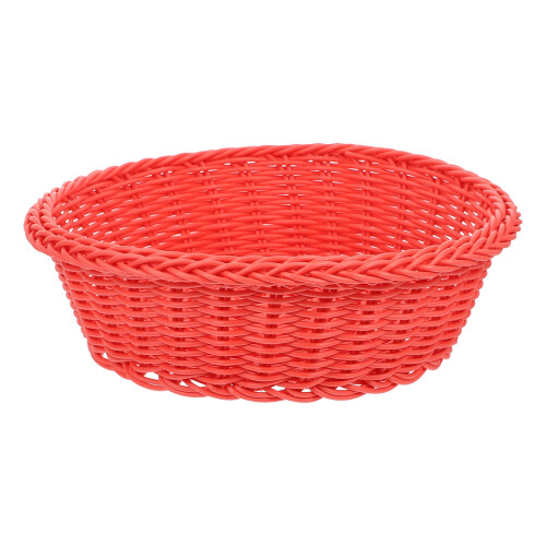 3Pcs Red Snack Serving Plate Fruit Bread Storage Basket