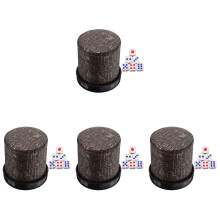 4Sets ABS Cups Brown Lightweight Rolling Cups for Party Use