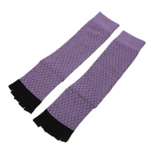 1Pair Soft Cotton Purple Toes Opening Socks Breathable Durable Sports