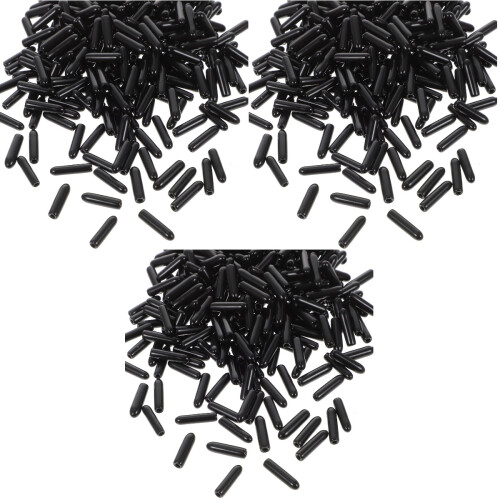 1500Pcs Black Dome Bolt Protective Caps End Covers for Screws 1