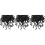 1500Pcs Black Dome Bolt Protective Caps End Covers for Screws 3