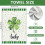 Torchons de cuisine en coton Irish Day, lot de 3 2