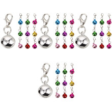 40Pièces Cloches Pour Collier D'animal Colorées En Métal Durable