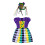 Halloween kinder carnavalsjurk paars M 3