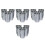 20Pcs Smooth Stainless Steel Drink Cups Multi-Purpose Beer Cups Silver 1