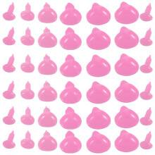 100St Veiligheid Roze Kunststof Knuffeldier Accessoires DIY