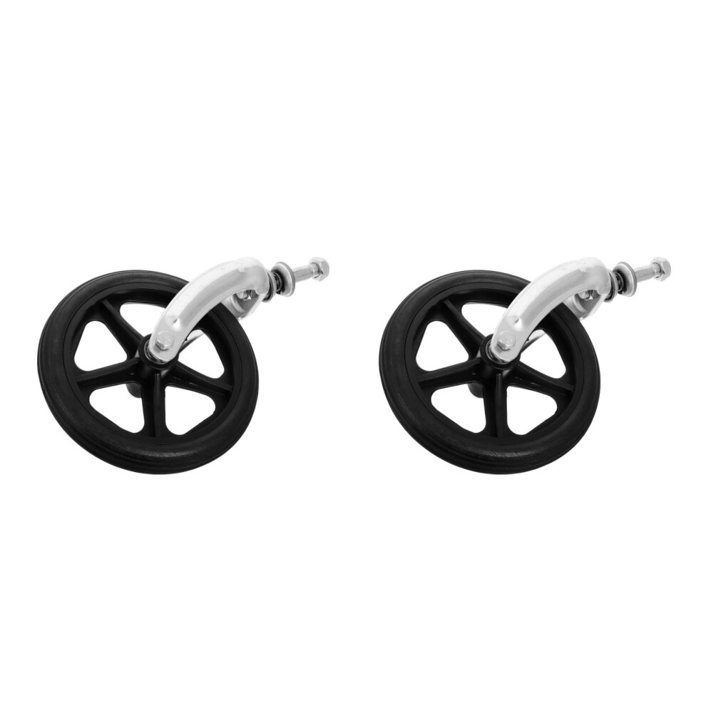 Iplusmile 2Pcs Wheelchair Replacement Front Wheels Plastic Metal Heavy Duty