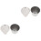 2Pcs Practical Iron Crucible Dish Silver with Lid for Laboratory Use 3