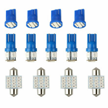 Soilse Pláta Ceadúnais Coigilte Fuinnimh, Bolgán Solais LED Saolré Fada le Bonn Ding T10 & 31mm, Tomhaltas Íseal Cumhachta Bolgáin 5050SMD do