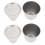 2Pcs Practical Iron Crucible Dish Silver with Lid for Laboratory Use 5