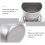 2Pcs Practical Iron Crucible Dish Silver with Lid for Laboratory Use 8