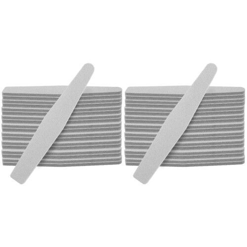 20Pcs Grey Double-Sided Square Nail Files Professional Nail File Block