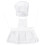 6Sets Girl Kitchen Baking Apron with Hat Pocket for Role Playing 1