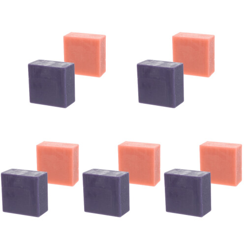 10Pcs Assorted Color Natural Bath Soap Bars Moisturizing and Gentle
