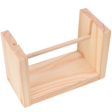 Multifunctional Sewing Thread Organizer, Sturdy and Robust Wooden Crochet Yarn Holder for Crafters, Double Revolving Yarn Storage with Versatile