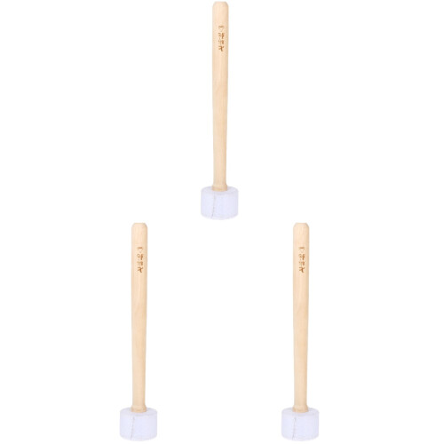 3Pcs Practical White Wood Striker Mallet for Singing Bowls 1