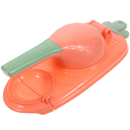 2Pcs Ergonomic Pink Dumpling Maker PP Kitchen Dough Presser Tool
