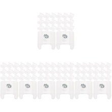 400Pcs White Silicone LED Strip Light Mounting Clips for Outdoor Use
