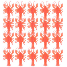 60Pcs Red Lobster Ocean Animal Models Durable Kids Simulation Toys