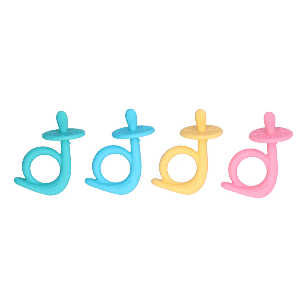 Teething Relief Toy With Soft Bite Points And Three Dimensional Design Food Grade Silicone For Infants
