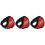 3Pcs Red Plush Winter Earmuffs Comfortable Thermal Ear Covers 3