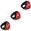 3Pcs Red Plush Winter Earmuffs Comfortable Thermal Ear Covers 4