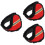 3Pcs Red Plush Winter Earmuffs Comfortable Thermal Ear Covers 5