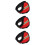 3Pcs Red Plush Winter Earmuffs Comfortable Thermal Ear Covers 7