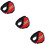 3Pcs Red Plush Winter Earmuffs Comfortable Thermal Ear Covers 8