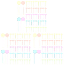 300Pcs Assorted Color Portable Fruit Forks Cocktail Picks for Desserts