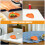 2Pcs Handpainted Orange Carrot Ceramic Side Dishes for Sauce Serving 8