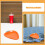 2Pcs Handpainted Orange Carrot Ceramic Side Dishes for Sauce Serving 9