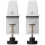 2Pcs Table Partition Clips Silver Wear-Resistant Adjustable Clamps 2